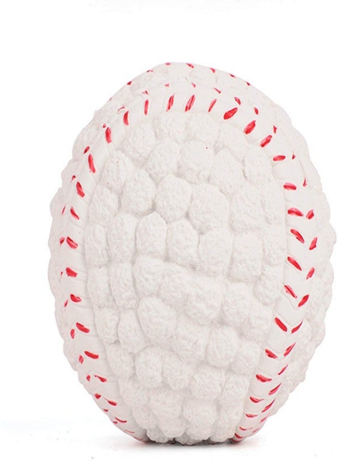 Pups&Pets Latex Squeaky Baseball Toy for Dog, Puppies & Kittens (Medium) - Image 1